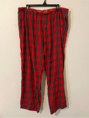 Victoria's Secret PINK Red Plaid Pajama Lounge Pants Bottoms Size XXL